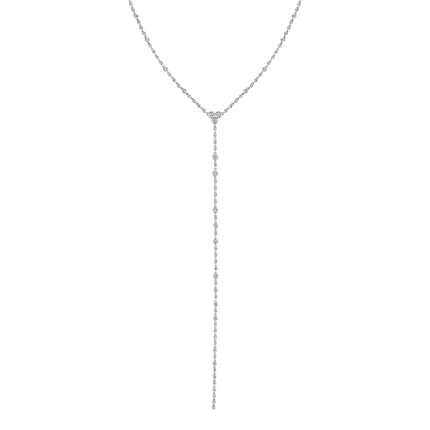 READY TO SHIP DIAMOND INFINITY Y NECKLACE - Image 3